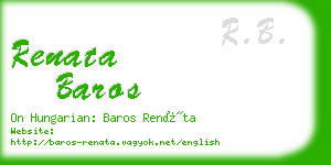 renata baros business card